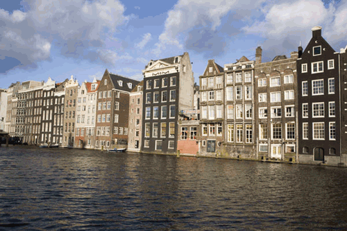 Città di Amsterdam, Olanda 